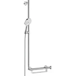 Штанга для душа Hansgrohe Raindance Select S White/Chrome 26325400 (белая/хром, с полочкой, левосторонняя), фото 