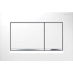 Кнопка змиву Geberit Sigma30 115.883.KJ.1 (білий глянець/хром), Колір виробника: білий глянець, хром, фото 
