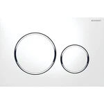 Змивна кнопка Geberit Sigma20 115.882.KJ.1 (білий глянець/хром), Колір виробника: білий глянець, хром, фото 