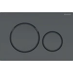 Змивна клавіша Geberit Sigma20 115.882.16.1 (чорний матовий/чорний глянець), Колір виробника: чорний матовий, чорний глянець, фото 
