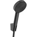 Лійка для душу Hansgrohe Pulsify S Black Matt 24301670 (чорна матова, однорежимна, зі шлангом та тримачем), Колір виробника: чорний матовий, фото 