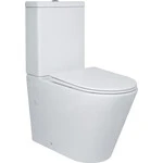 Безобідковий унітаз-компакт Qtap Swan Ultra Quiet Rimless QT16222182TW (з сидінням), фото 