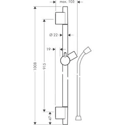 Стойка Hansgrohe Raindance 28631000, фото 