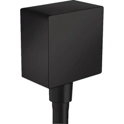 Шланговое подсоединение, чёрный матовый Hansgrohe Fixfit 26455670, Цвет производителя: черный, фото 