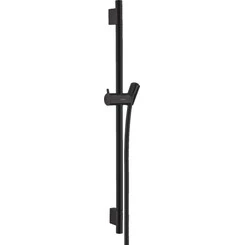 Штанга для душа со шлангом 1,6 м, черный матовый Hansgrohe Unica 28632670, фото 