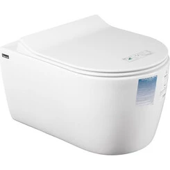 Безободковый подвесной унитаз Idevit Alfa SETK3104-2616-001-1-6000 (c сиденьем), фото 
