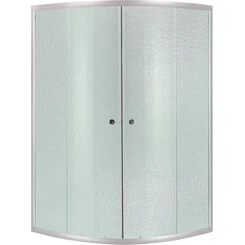 Душевая кабина без поддона 80x80 см Lidz Latwa SC80x80.SAT.HIGH.FR (профиль сатин, стекло матовое), фото 