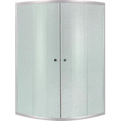 Душевая кабина без поддона 90x90 см Lidz Latwa SC90x90.SAT.HIGH.FR (LLSC9090SATHIGHFR2, профиль сатин, стекло матовое), фото 