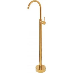 Смеситель для умывальника Rea Ortis Gold REA-B4890 (золотой, напольный), Цвет производителя: золото, фото 