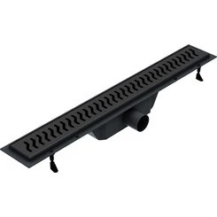 Трап для душа Volle Master Linea 9000.202704 de la noche (700 мм, черный матовый), Цвет производителя: черный матовый, Доступные размеры: 70, фото 