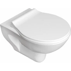 Безободковый подвесной унитаз Imprese Netka Rimless C065048 (с сиденьем микролифт), фото 