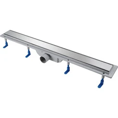 Трап для душа Qtap Dry Tile304-800 (QTDRYTILE304800, 800 мм, серый/хром), фото 