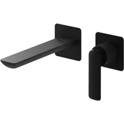Смеситель скрытого монтажа для умывальника Kohlman Experience Black Matt QW180EB (черный матовый, внутренняя часть в комплекте), Цвет производителя: черный матовый, фото 