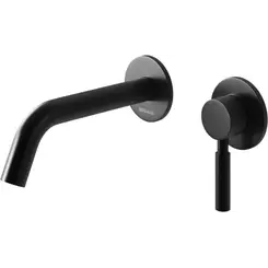 Смеситель скрытого монтажа для умывальника Kohlman Roxin Black QW180RB (черный, внутренняя часть в комплекте), Цвет производителя: черный, фото 