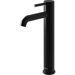 Смеситель для раковины Kohlman Axel Black QB170AB (черный матовый, высокий), Цвет производителя: черный матовый, фото 