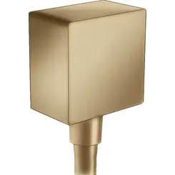 Подключение для душевого шланга Hansgrohe Fixfit Brushed Bronze 26455140 (брашированное бронзовое), Цвет производителя: брашированная бронза, фото 
