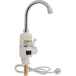 Проточный водонагреватель для кухни Lidz 95 00 056 (LDWAR056WCR24984, белый/хром, с электронагревом 3 кВт), фото 