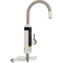 Проточный водонагреватель для кухни Lidz 95 00 060 (LDWAR059WNK35878, белый/никель, с электронагревом 3 кВт), фото 