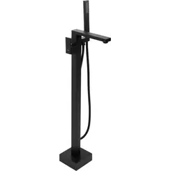 Смеситель для ванны Rea Tery Black REA-B5304 (черный матовый, напольный), Цвет производителя: черный матовый, фото 