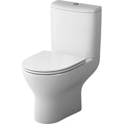 Безободковый унитаз-компакт Damixa Scandinavian Pure FlashClean DX36C8601SC (с сиденьем), фото 