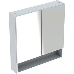 Дзеркальна шафа Geberit Selnova Square 501.268.00.1 (79x85 см, біла глянсова, розпашна), Доступні розміри: 79 x 85, Колір виробника: білий глянець, фото 