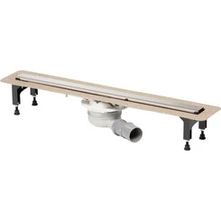 Душевой трап Viega Advantix Visign ER10 Stainless steel 753177 (90 см, нержавейка), Цвет производителя: нержавейка, Доступные размеры: 90, фото 