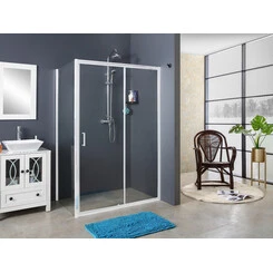 Душевая кабина Damixa Gala Rectangulare Slide 53WG-404-12090WT (120x90 см, стекло прозрачное, профиль белый), фото 