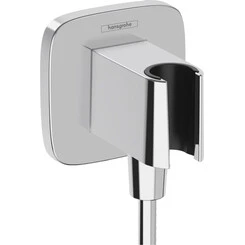 Подключение для душевого шланга Hansgrohe Fixfit Porter E Chrome 26887000 (с держателем), фото 