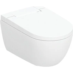 Безободковый подвесной унитаз-биде Geberit Alba AquaClean 146.350.01.1 (воронкообразный, с сиденьем), фото 