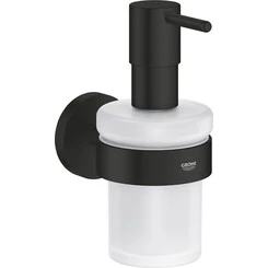 Дозатор жидкого мыла Grohe Essentials 1022572430 (черный матовый, настенный), фото 