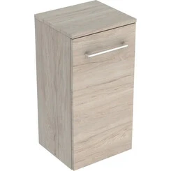 Пенал у ванну Geberit Selnova Square 501.275.00.1 (33 см, світлий горіх/меламін зі структурою дерева, підвісний), фото 