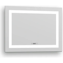 Дзеркало для ванної кімнати Imprese Karlov Option m08607600MC (80x60 см, з підсвічуванням, підігрівом та годинником), Доступні розміри: 80 x 60, фото 