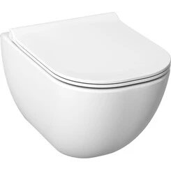 Безободковый подвесной унитаз Jika Mio H820714H891711 (H8207140000001+H8917110000631, с сиденьем), фото 