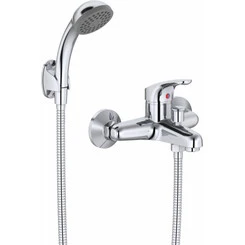 Змішувач для ванни RJ Smart Chrome RJFA050-03CH (з лійкою та шлангом), фото 