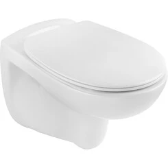 Безободковый подвесной унитаз Kroner Oker WHI533536 (KO533536WHIR, с сиденьем), фото 