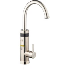 Проточный водонагреватель для кухни Kroner KRP Volt ESG088 (никель, с дисплеем и электронагревом 3 кВт), фото 