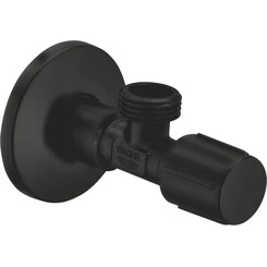 Кутовий вентиль 1/2" - 1/2" Grohe 1023422430 (чорний матовий), фото 