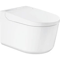 Безободковый подвесной унитаз-биде Grohe Sensia Pro 36508SH0 (воронкообразный, с сиденьем), фото 