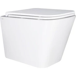 Безободковый подвесной унитаз Qtap Tern Ultra Quiet Rimless QT17332303ASW (с сиденьем), фото 