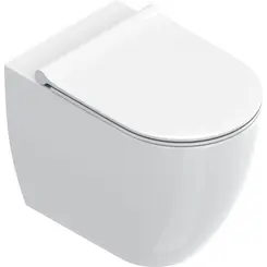 Безободковый напольный унитаз Catalano Sfera 55 NewFlush 0514550001+5SCSTP000+9056080000 (воронкообразный, с сиденьем), фото 