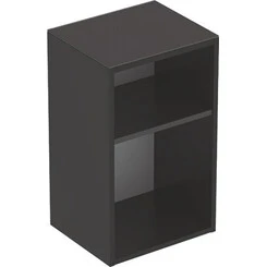 Шафка у ванну Geberit Smyle Square Black Matt 500.358.JK.1 (36 см, чорна матова, підвісна), Доступні розміри: 36, Колір виробника: чорний матовий, фото 