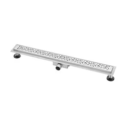 Душевой трап Kroner KRP Eifel M80 Muster Eifel-M80Muster (80 см, нержавейка), Цвет производителя: нержавейка, Доступные размеры: 80, фото 