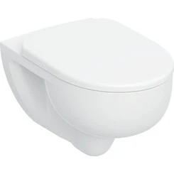 Безободковый подвесной унитаз Geberit Selnova Rimfree TurboFlush 503.083.00.1 (воронкообразный, с сиденьем), фото 