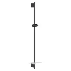Штанга для душу Grohe RainShower SmartActive Black Matt 22125KF0 (чорна матова, з поличкою), фото 