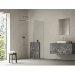 Душова стінка Ravak Walk-In Air Wall-90 (GW9W70C00Z1C, 90x200 см, скло прозоре, профіль хром), Доступні розміри: 90 x 200, Колір виробника: прозоре скло, обробка хром, фото 