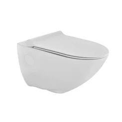 Безободковый подвесной унитаз Jaquar Continental CNS-WHT-963UFSM (с сиденьем), фото 