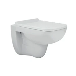 Безободковый подвесной унитаз Jaquar Florentine FLS-WHT-5953UFSM (с сиденьем), фото 