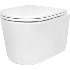 Безободковый подвесной унитаз Devit Style Vortex Flush 320150 (воронкообразный, с сиденьем), фото 