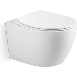 Безободковый подвесной унитаз Imprese Svetly Twist c06805203 (воронкообразный, c сиденьем), фото 