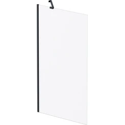 Шторка на борт ванны Am.Pm Gem W90UBS-080-140BM (80x140 см, стекло матовое, профиль черный матовый), Цвет производителя: матовое стекло, отделка черная матовая, фото 
